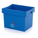 Cassetta in plastica (PP) sovrapponibile ed inseribile, capacità 73,4 Lt, Mis. 600 L x 400 P x 420 H mm