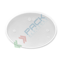 Coperchio a pressione con sigillo di garanzia per secchio plastica (PP) ovale, capacità 3 Lt, Mis. Ø 230 x 155 H mm (Cod. Art MEL03-OVL)