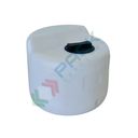 Serbatoio in plastica (PE) per stazioni di miscelazione e dosaggio reagenti, capacità 30 Lt, Mis. Ø 400 x 315 H mm, parte superiore a piani disassati su due livelli