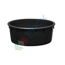 Mastello in plastica (HDPE), capacità 110 Lt, Mis. Ø 800 x 300 H mm, ideale per piante da vivaio, colore nero