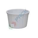 Mastello in plastica (HDPE), capacità 225 Lt, Mis. Ø 860 x 540 mm, ideale per alimenti, colore neutro