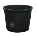 Mastello in plastica (HDPE), capacità 350 Lt, Mis. Ø 950 x 710 H mm, ideale per piante da vivaio, colore nero