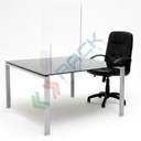 Barriera parafiato di protezione in policarbonato, Mis. 120 x 75 cm, ideale per attività commerciali