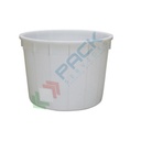 Mastello in plastica (HDPE), capacità 1000 Lt, Mis. Ø 1340 x 950 mm, ideale per alimenti, colore neutro