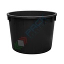 Mastello in plastica (HDPE), capacità 1000 Lt, Mis. Ø 1340 x 950 H mm, ideale per piante da vivaio, colore nero