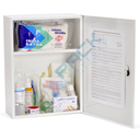 Armadietto pronto soccorso in metallo, conforme all'allegato 2 integrazione del DPP n. 25/2005 Alto Adige, ideale fino a 2 lavoratori (per aziende del gruppo C)