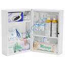 Armadietto pronto soccorso in metallo, conforme all'allegato 1 integrazione del DPP n. 25/2005 Alto Adige, ideale per 3 o più lavoratori (per aziende del gruppo AB)