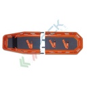 Barella basket divisibile in 2 pezzi, in plastica (HDPE) con telaio in alluminio, portata 278 Kg