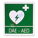 Cartello DAE frontale per defibrillatore, Mis. 29 x 36 cm