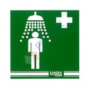 Cartello adesivo doccia demergenza