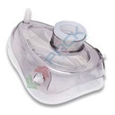 Maschera oronasale in silicone, trasparente anatomica, autoclavabile, calibro 5