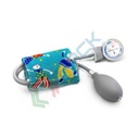 Sfigmomanometro palmare con manometro in lega completo di bracciale pediatrico