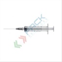 Siringa con ago sterile monouso, capacità 5 ml, conf. 100 pz
