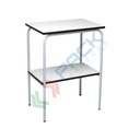 Tavolino portaferri in metallo verniciato, Mis. 600 L x 400 P x 800 H mm, colore bianco