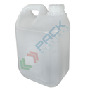 Tanica in plastica (HDPE) cartonabile, capacità 2 Lt, NON sovrapponibile, peso 75 gr, tappo a vite con sigillo (escluso), colore neutro