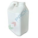 Tanica in plastica (HDPE) cartonabile, capacità 2 Lt, NON sovrapponibile, peso 75 gr, tappo a vite con sigillo (escluso), colore bianco