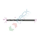 Punte elicoidali cilindriche serie lunga in acciaio HSS rettificate brunite Ø mm 10,00 - Art. 412L 10,00