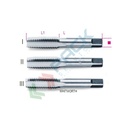 Serie di 3 maschi a mano sgrossatore, intermedio, finitore Whitworth in acciaio al cromo BSW 5/16x18 - Art. 430ASW 5/16