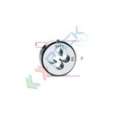 Filiere tonde filettatura metrica passo fine in acciaio al cromo M 8x1 - Art. 441 8X1