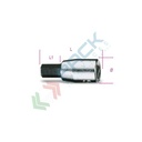 Chiavi a bussola a giravite maschio esagonale con attacco quadro femmina 1/4" cromate - inserti bruniti mm 5 - Art. 900ME 5