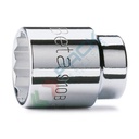 Chiavi a bussola con attacco quadro femmina 3/8" bocca poligonale, cromate mm 13 - Art. 910B 13