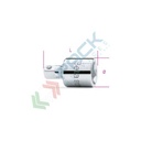 Raccordo con attacco quadro femmina 3/8" e maschio 1/4" cromato L mm 30 - Art. 910/15