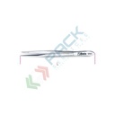 Pinzetta a molla a punte fini diritte arrotondate zigrinate in acciaio inossidabile L mm 130 - Art. 990 130