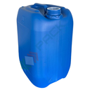 Tanica in plastica (HDPE), capacità 11 Lt, per alimenti, rettangolare, sovrapponibile e omologata ADR/ONU, peso 400 gr, colore blu - chiusura con tappo a vite con sigillo escluso