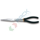 Pinza a becchi mezzotondi lunghissimi diritti zigrinati, per impieghi speciali manici ricoperti con 2 strati di PVC antiscivolo L mm 283 - Art. 1009L/A