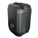 Tanica in plastica (HDPE), capacità 11 Lt, rettangolare, sovrapponibile e omologata ADR/ONU, peso 400 gr, colore nero - chiusura con tappo a vite con sigillo escluso