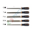 Lime a taglio mezzodolce 10" impugnatura in materiale plastico L mm 250 - Art. 1719BMA10/P