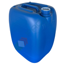 Tanica in plastica (HDPE), capacità 20 Lt, per alimenti, rettangolare, sovrapponibile e omologata ADR/ONU, peso 900 gr, colore blu - chiusura con tappo a vite con sigillo escluso