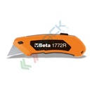 Cutter a lama trapezoidale retrattile, fornito con 5 lame L 125 - Art. 1772R