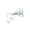 Forbici a lame lunghe sottili cromate L mm 132 - Art. 1781