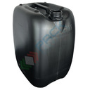 Tanica in plastica (HDPE), capacità 20 Lt, rettangolare, sovrapponibile e omologata ADR/ONU, peso 900 gr, colore nero - chiusura con tappo a vite con sigillo escluso