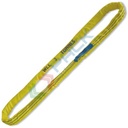 Braca per sollevamento 3t nastro ad anello continuo, giallo tessuto in poliestere ad alta tenacità (PES) L m 1,5 - Art. 8176 1,5-T3