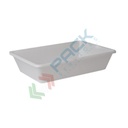 Cassetta in plastica (HDPE), capacità 25 Lt, Mis. 500 L x 340 P x 120 H mm, maniglie chiuse, per alimenti