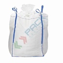 Saccone big bag U-Panel, Mis. 90 L x 90 P x 120 H cm, con liner, SWL 1000 Kg, SF 5:1, caramella/chiuso