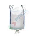 Saccone big bag U-Panel, Mis. 90 L x 90 P x 180 H cm, SWL 1500 Kg, SF 5:1, caramella/valvola