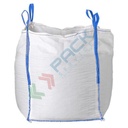 Saccone big bag U-Panel, Mis. 90 L x 90 P x 120 H cm, SWL 1500 Kg, SF 5:1, aperta/chiuso