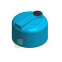 Serbatoio acqua in plastica (PE), cilindrico verticale basso, capacità 500 Lt, Mis. Ø 1000 x 705 H mm, colore azzurro