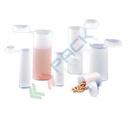 Contenitore in plastica (PE), con tappo a pressione, capacità 20 ml, Mis. Ø 24,8 x 74,5 H mm, per usi generali di laboratorio