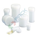 Contenitore in plastica (LDPE), con tappo a vite, capacità 10 ml, Mis. Ø 21 x 58,4 H mm, per usi generali di laboratorio