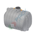 Serbatoio acqua piovana in plastica, cilindrico orizzontale, capacità 5450 Lt, elettropompa 0,3 Kw/0,4 Hp, uso domestico