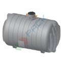 Serbatoio acqua piovana in plastica, cilindrico orizzontale, capacità 11980 Lt, elettropompa 0,3 Kw/0,4 Hp, uso domestico