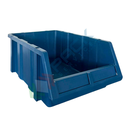 Cassa bocca di lupo in plastica (PP), sovrapponibile e componibile, capacità 11 Lt, Mis. 253 L x 402 P x 150 H mm, colore blu