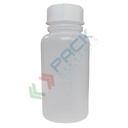 Bottiglia in plastica (PE), cilindrica a collo largo, capacità 1000 ml, chiusura a vite normalizzato (tappo incluso)