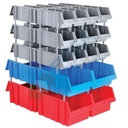 Composizione di 32 contenitori bocca di lupo, Mis. 510 L x 400 P x 1000 H mm, con appoggio a terra