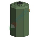 Degrassatore statico corpo lisico, A.E. 15, coperti 15, scarico domestico, Mis. Ø 600 x 1050 H mm, per il pre-trattamento acque non provenienti da wc