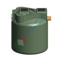 Degrassatore statico corpo lisico, A.E. 22, coperti 50, scarico domestico, Mis. 780 L x 1000 P x 1000 H mm, per il pre-trattamento acque non provenienti da wc